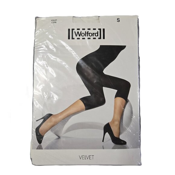 Wolford Velvet Sz Small Womens White Leggings - Picture 1 of 2